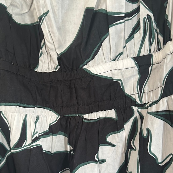 Lane Bryant Black and White Halter Midi Sundress - Picture 5 of 10